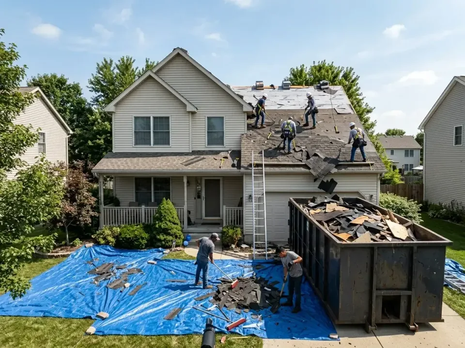 roof-replacement-debris-remova-004 — frequently asked questions, Cheapest Dumpster Rentals in Merrillville, IN